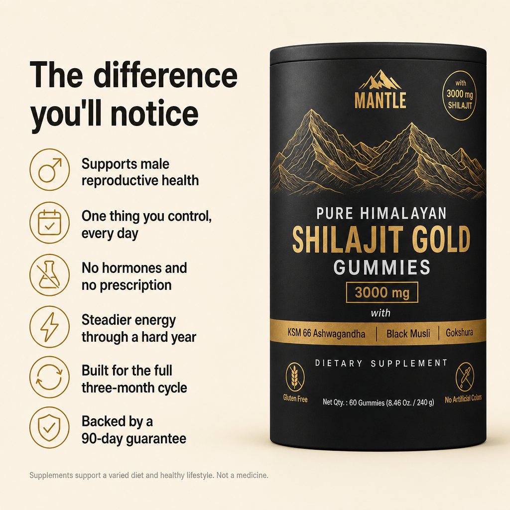Mantle Shilajit Gold Gummies — Male Fertility Support