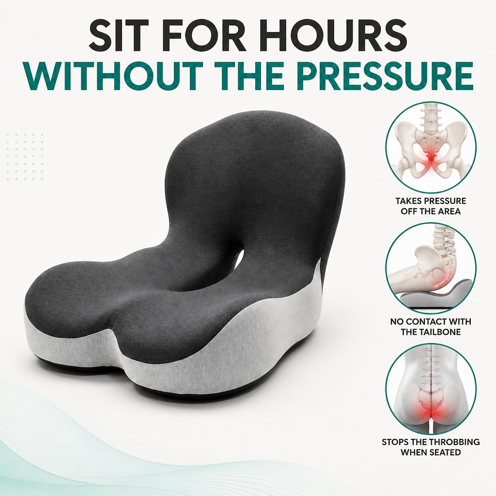 Perch Pressure-Relief Seat Cushion