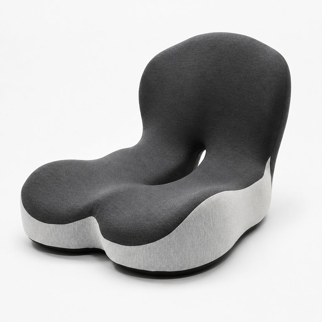 Perch coccyx-cutout seat cushion