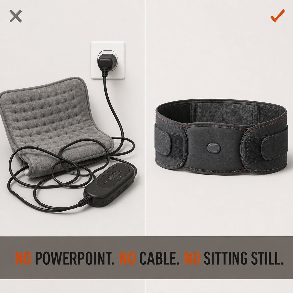 Stoke cordless heat and vibration back wrap