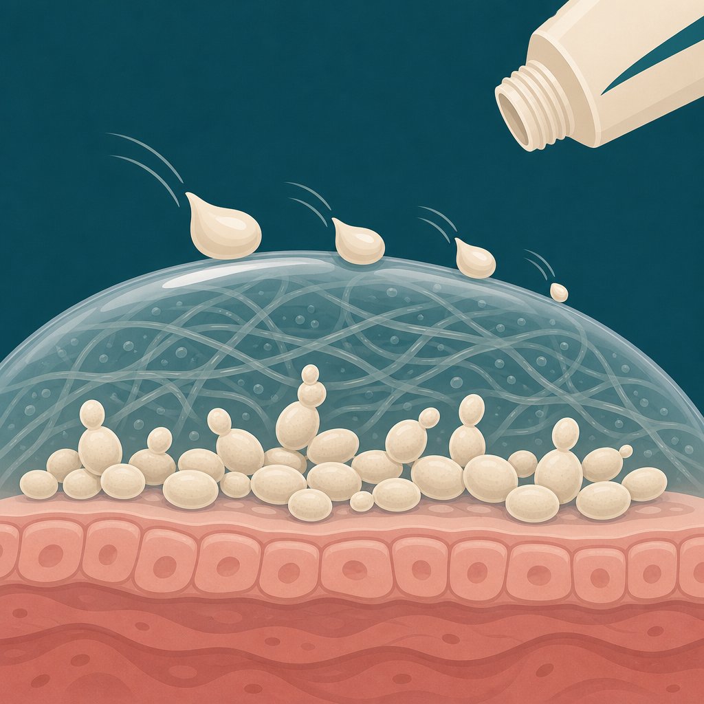 Biofilm shield illustration